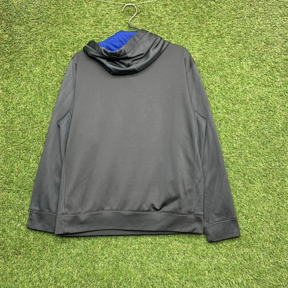 Nike Indianapolis Colts Hoodie Mens Medium Therma Fit Gray Pull Over Sweatshirt